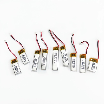 3.7V pequeno 150 Mah Lipo Battery Rechargeable For Bluetooth