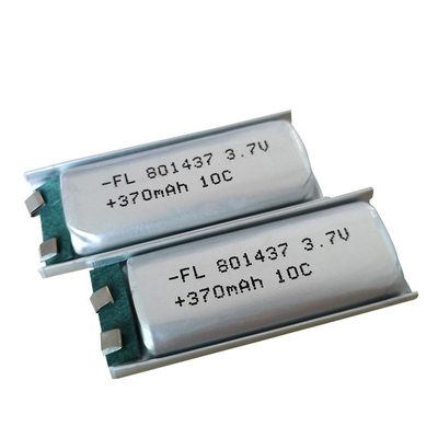 Li Polymer Battery recarregável 801437 10c 370mah 3.7v