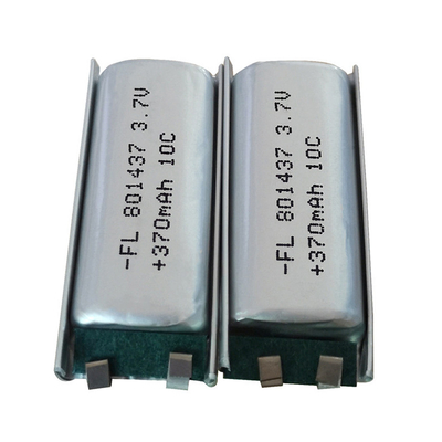 Li Polymer Battery recarregável 801437 10c 370mah 3.7v