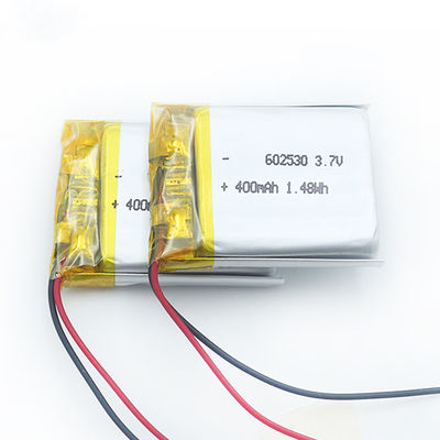 Bateria recarregável do polímero do lítio de Lipo 3.7v 450mah do Smart Watch 602530