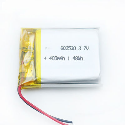 Bateria recarregável do polímero do lítio de Lipo 3.7v 450mah do Smart Watch 602530