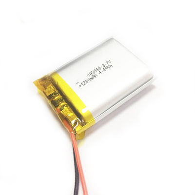 Nenhuns dispositivos do escape 103040 1200mAh 3,7 V Li Polymer Battery For Digital