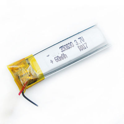 bateria de Lipo do lítio 350830 60mah