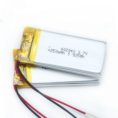 bateria fina pequena 402050 do polímero do lítio 0.5C bateria de Lipo de 402040 portáteis