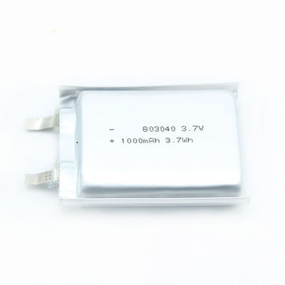 Bateria médica da bateria de lítio 3.7v de IEC62133 8.0*30*43mm 1000mah Lipo