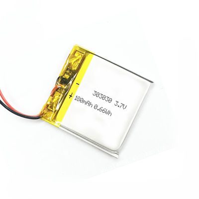 ROHS 180mah 303030 descarga de 3,7 V Li Polymer Battery Low Self com PCM