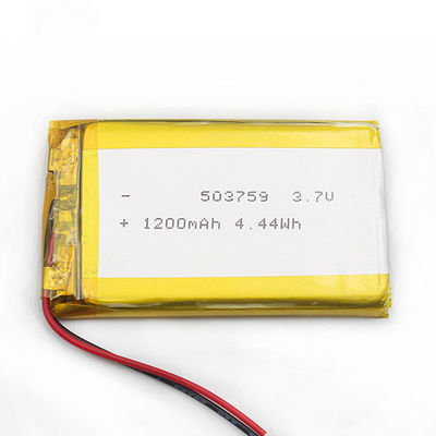 5.0*37*61mm bateria ISO9001 do polímero de 503759 1200mah Lipo