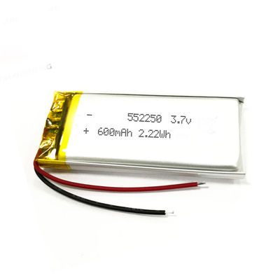 Varredor de código 3,7 V do KC Li Polymer Battery 552250 600mah
