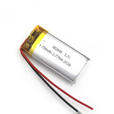 102040 Li Polymer Battery recarregável