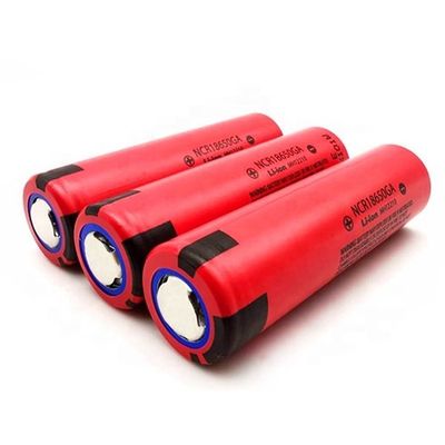 Bateria recarregável vermelha 2400Mah 3.7V MSDS de Nmc da lâmpada 18650