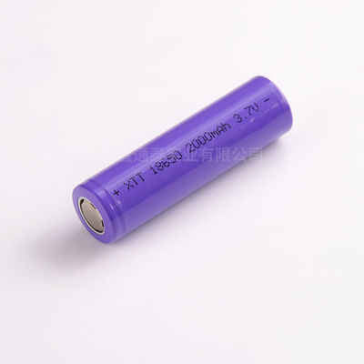 Bateria recarregável 1s1p de 7.4WH 47g 3,7 V 18650 roxos