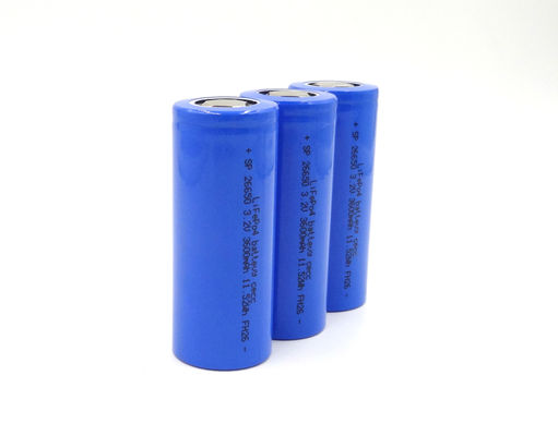 Bateria 26*65mm de IEC62133 LFP 26650 3000mAh 3,2 V LiFePo4