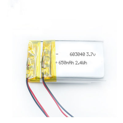 603040 bateria de 3.7v 650mah Lipo