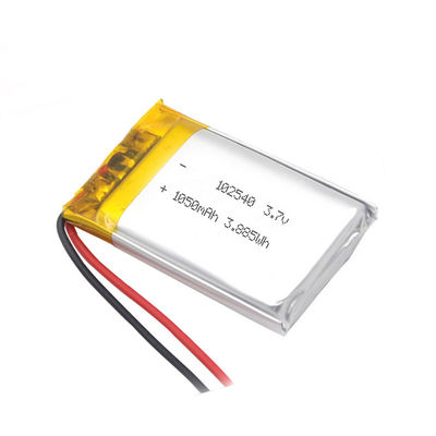 ODM 102540 1050mAh 3,7 V Li Polymer Battery Environmental Friendly do OEM para vidros de VR