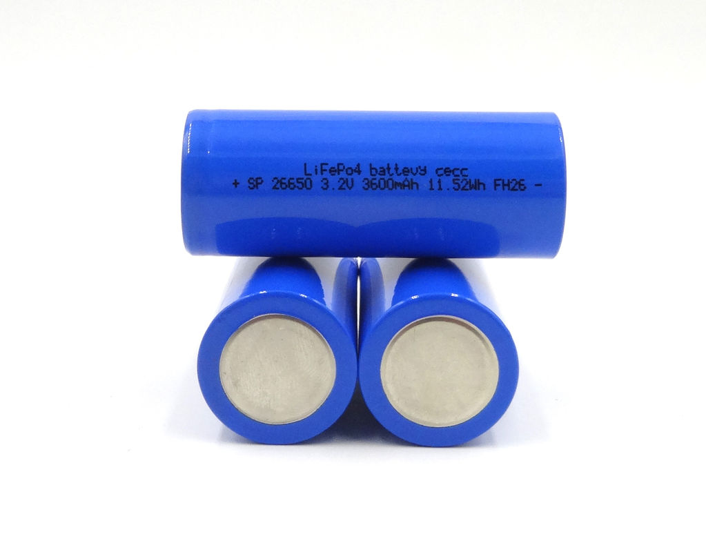 células de bateria LiFePo4 profundas da bateria de lítio 3.2v do ciclo 580g 3000mAh 26650